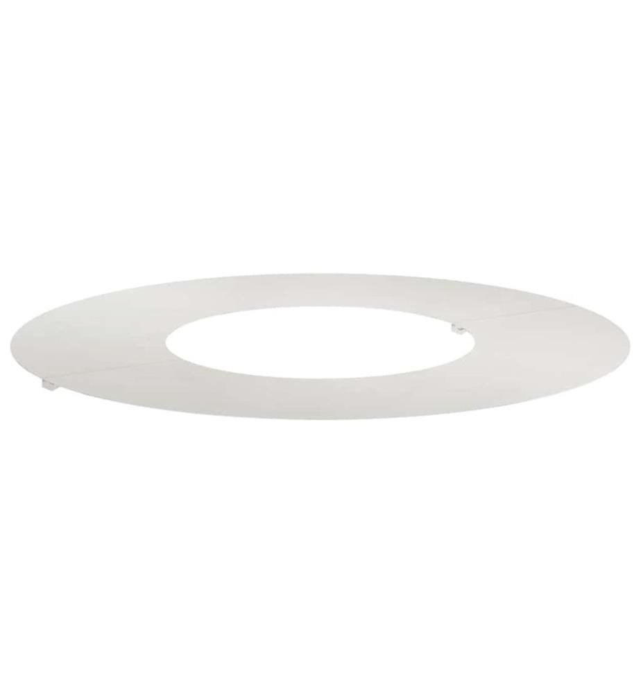 vidaXL adapté pour anneau d'arbre plat Argent Ø30 / 60 cm