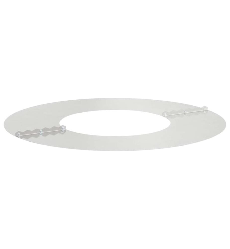 vidaXL adapté pour anneau d'arbre plat Argent Ø30 / 60 cm