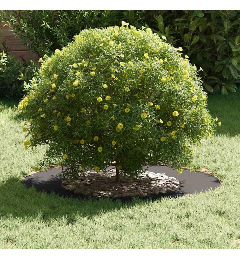 vidaXL adapté pour anneau d'arbre plat Noir Ø40 / 70 cm Acier