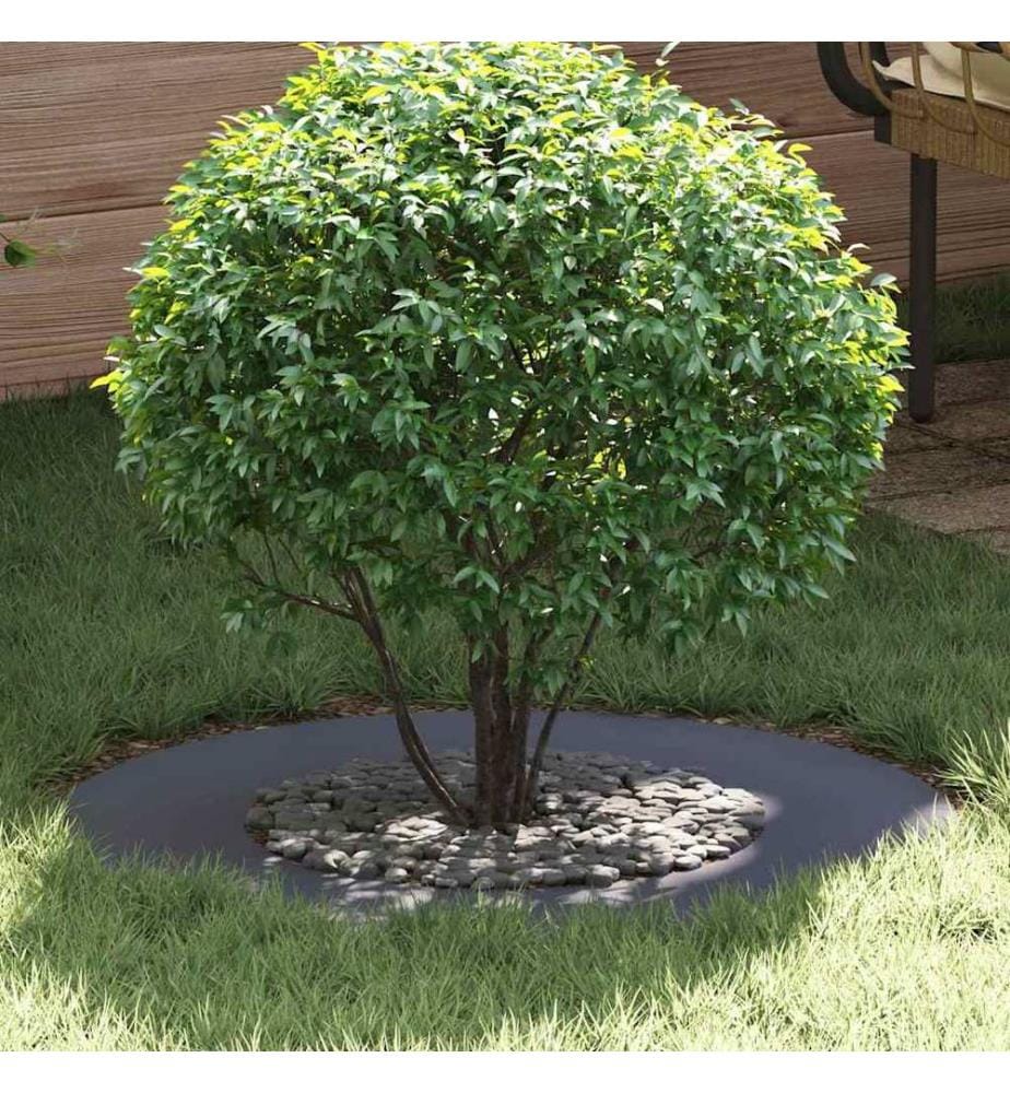 vidaXL geeignet für flache Baumringe 5 pcs Anthrazit Ø40 / 70 cm Stahl
