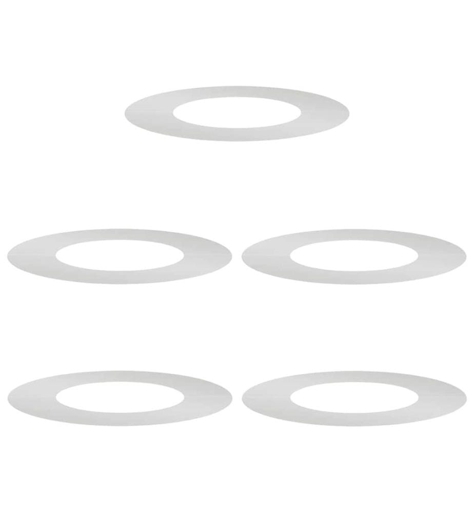 vidaXL adapté pour anneaux d'arbre plats 5 pcs Argent Ø40 / 70 cm