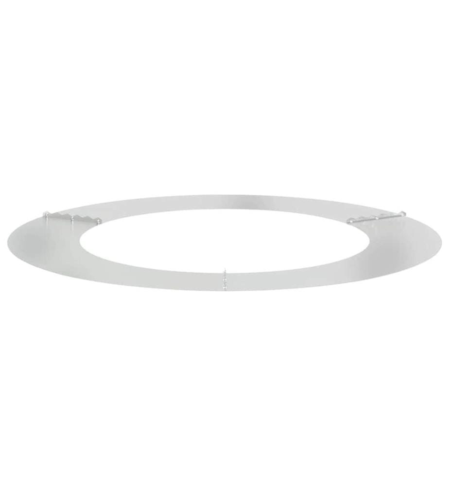 vidaXL adapté pour anneau d'arbre plat Argent Ø60 / 90 cm