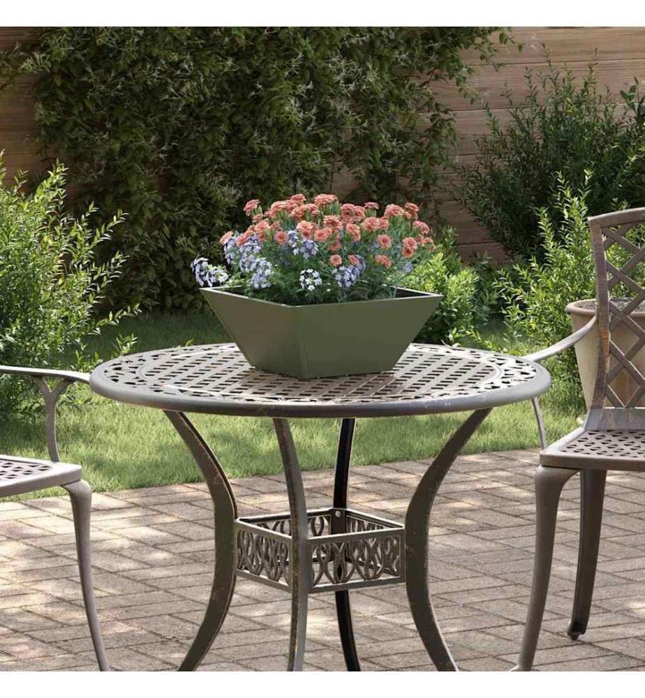 vidaXL Cache-pot de jardin 5 pcs Vert olive 35 x 35 x 15 cm