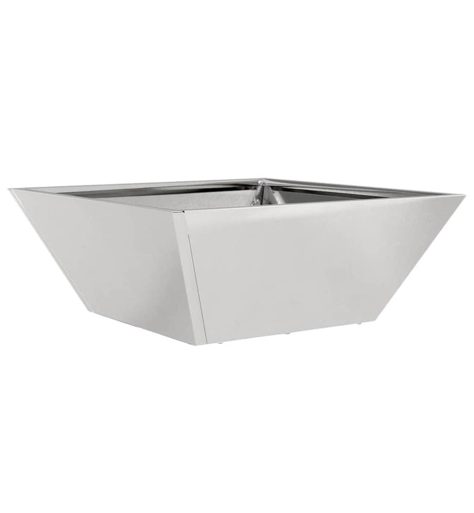 vidaXL Cache-pot de jardin 5 pcs Argent 40 x 40 x 15 cm