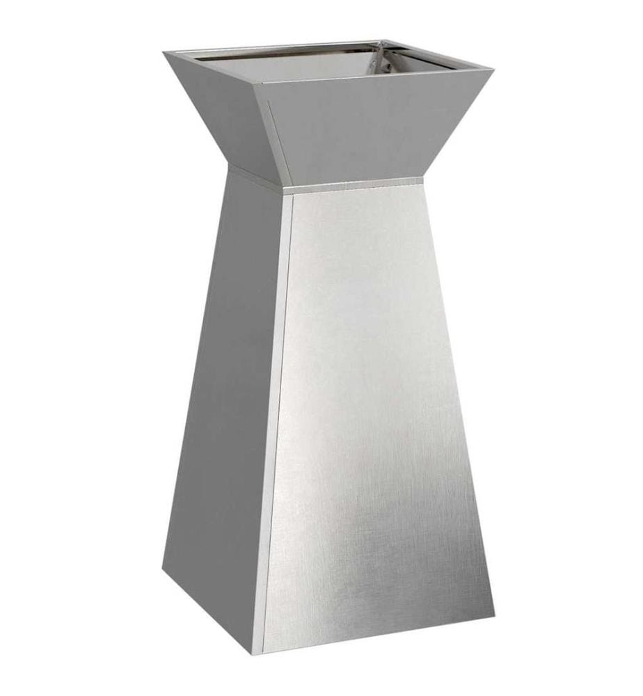 vidaXL Säulen Pflanzer Silber 35 x 35 x 73 cm Edelstahl