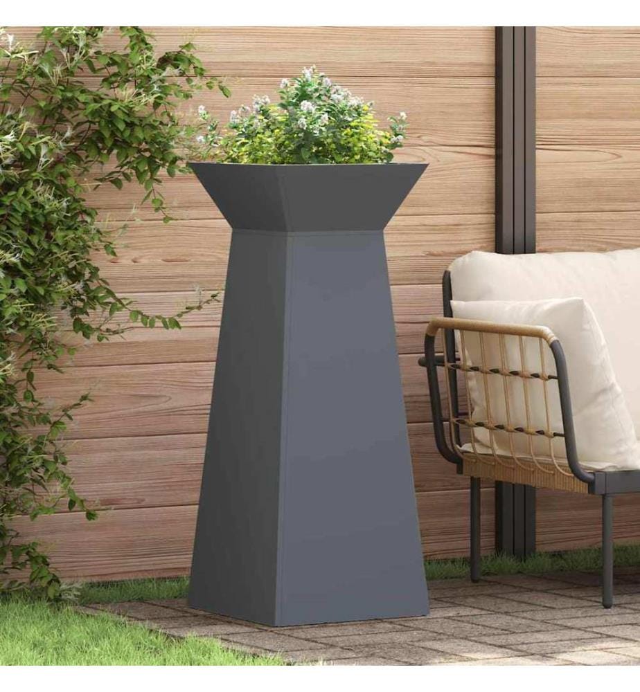 vidaXL Säulen Pflanzer 2 pcs Anthrazit 40 x 40 x 100 cm