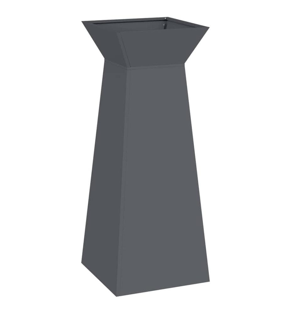 vidaXL Säulen Pflanzer 2 pcs Anthrazit 40 x 40 x 100 cm