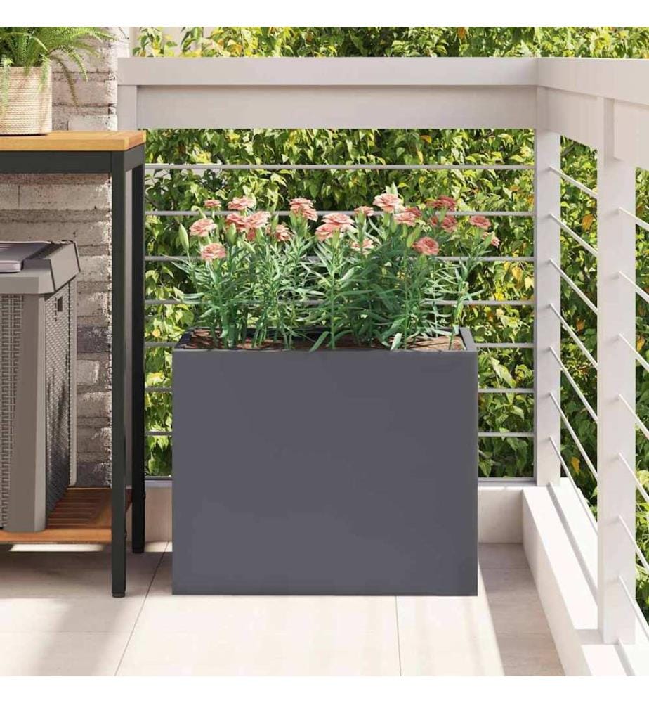 vidaXL Cache-pot de jardin Anthracite 50 x 32 x 40 cm