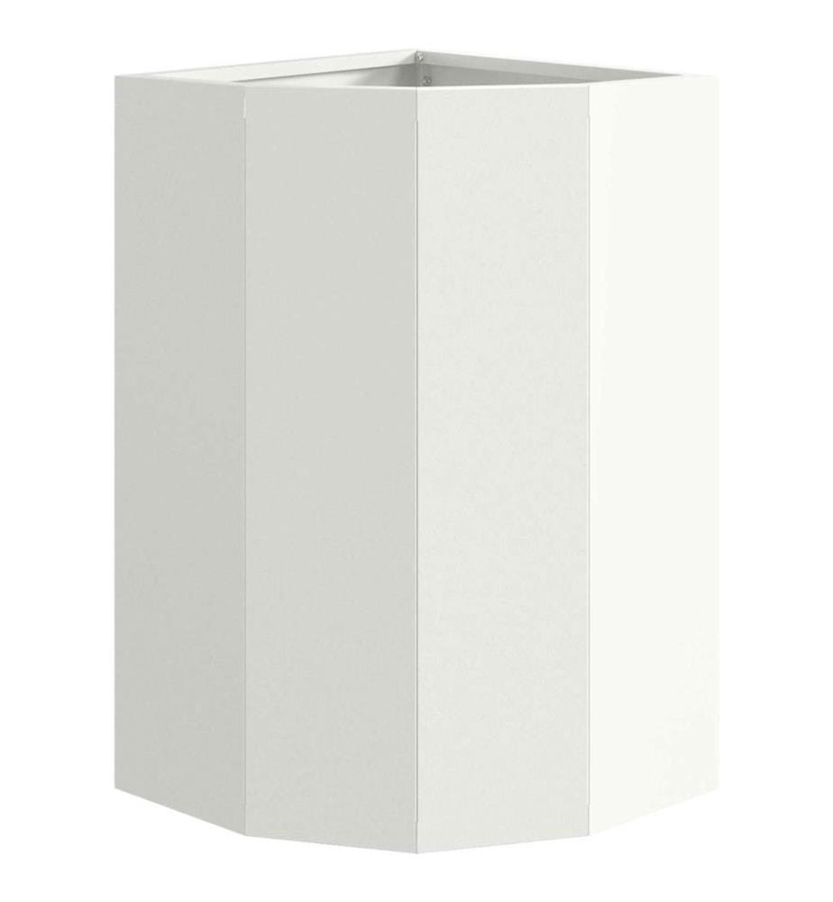 vidaXL Jardinière d'Angle Blanc 30 x 30 x 50 cm Acier