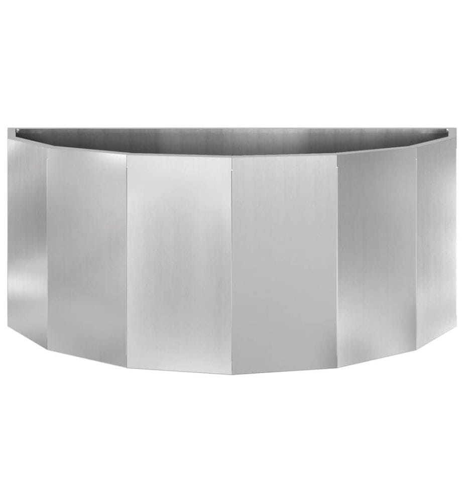 vidaXL Jardinière Argent 90 x 45 x 35 cm Acier galvanisé