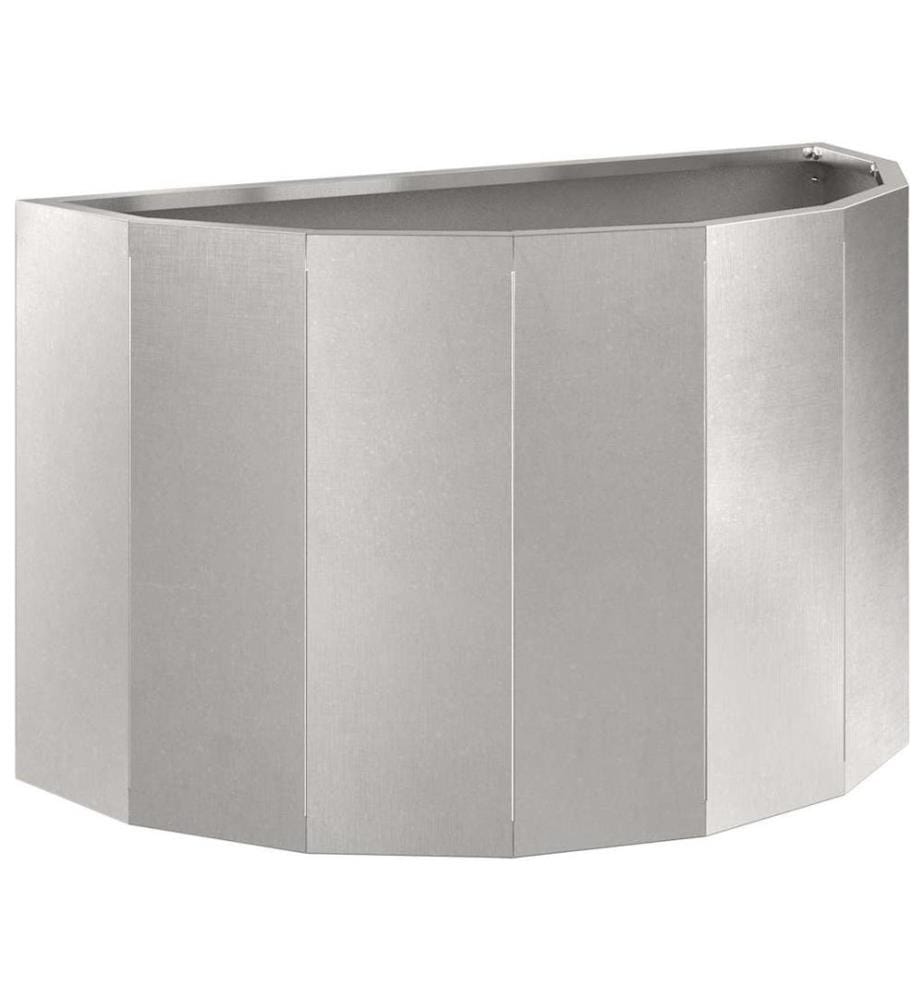 vidaXL Jardinière Argent 60 x 30 x 35 cm Acier inoxydable