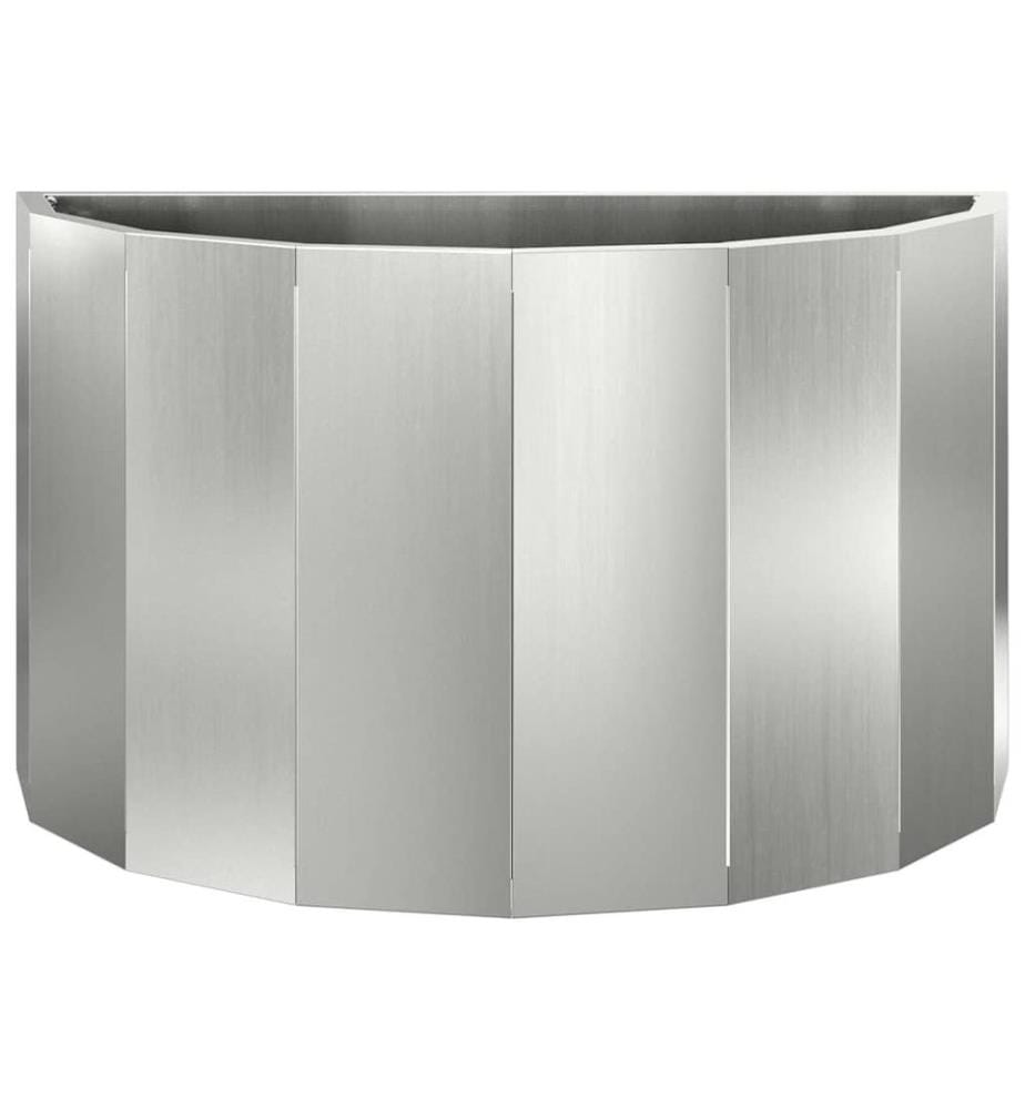 vidaXL Jardinière Argent 60 x 30 x 35 cm Acier galvanisé