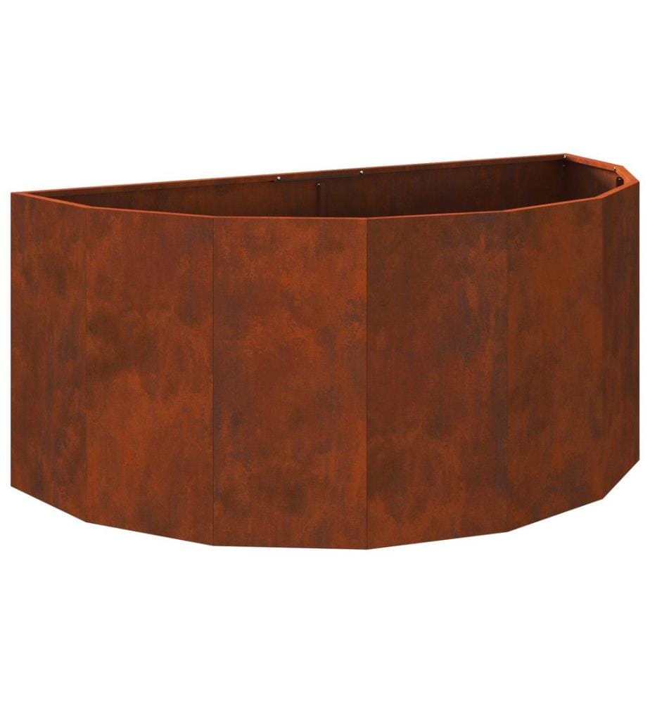 vidaXL Jardinière Rouillé 120 x 60 x 50 cm