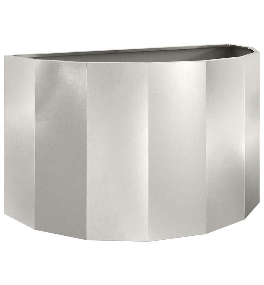 vidaXL Jardinière Argent 90 x 45 x 50 cm Acier inoxydable