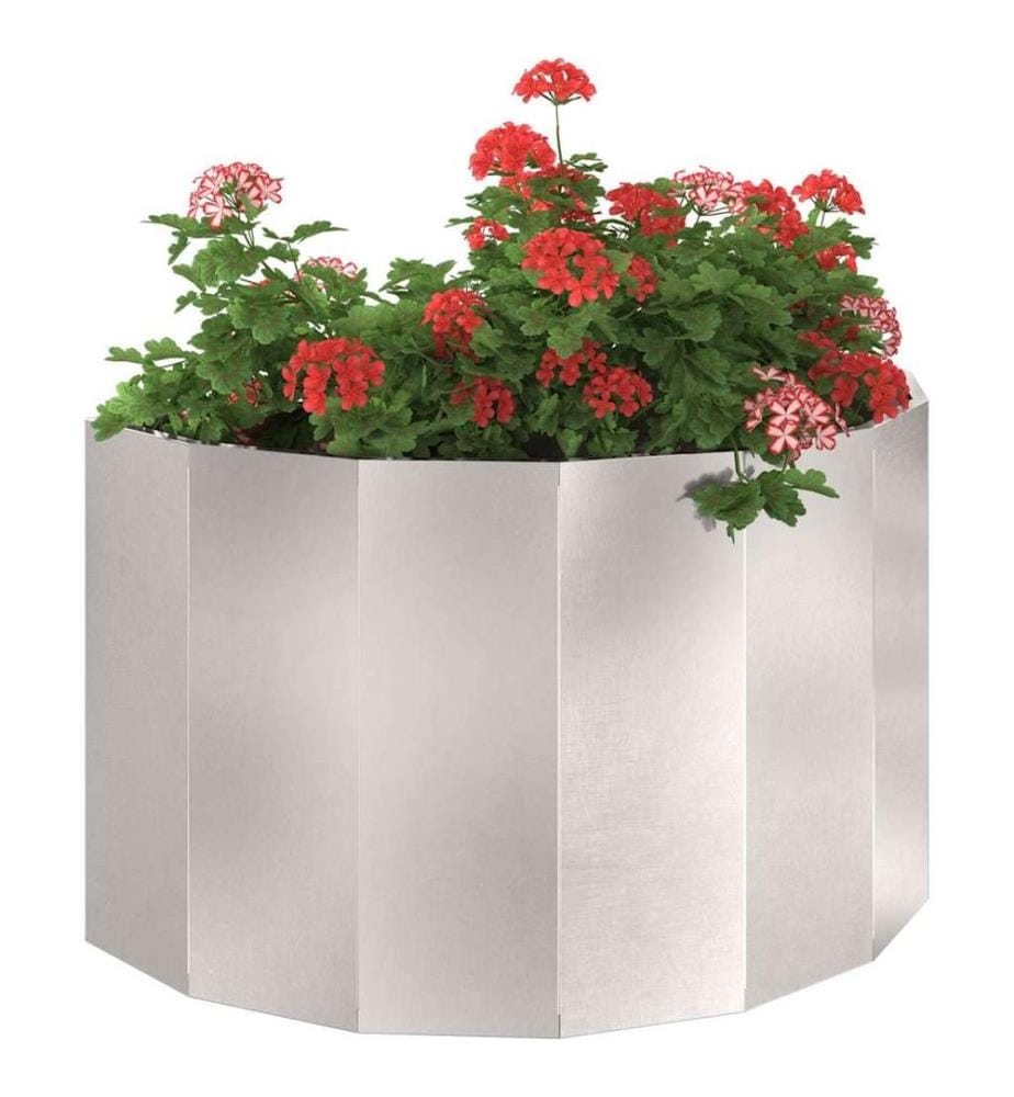 vidaXL Jardinière Argent 90 x 45 x 50 cm Acier inoxydable