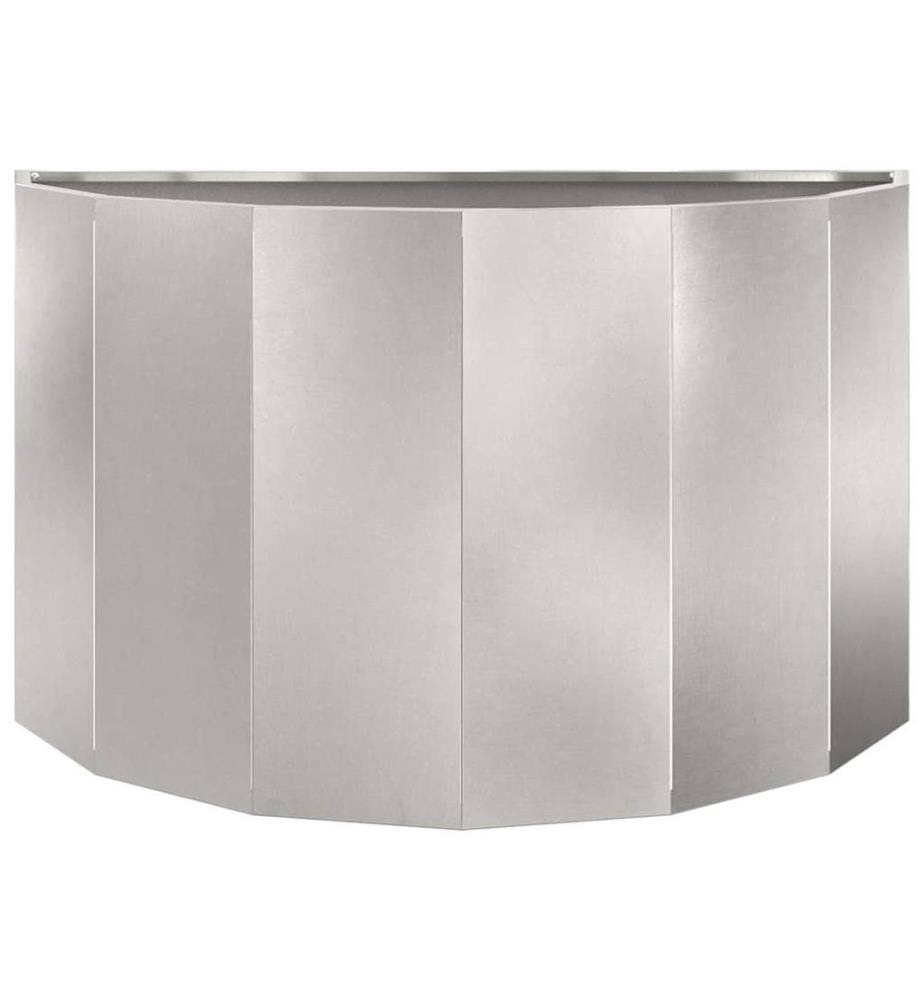 vidaXL Jardinière Argent 90 x 45 x 50 cm Acier inoxydable