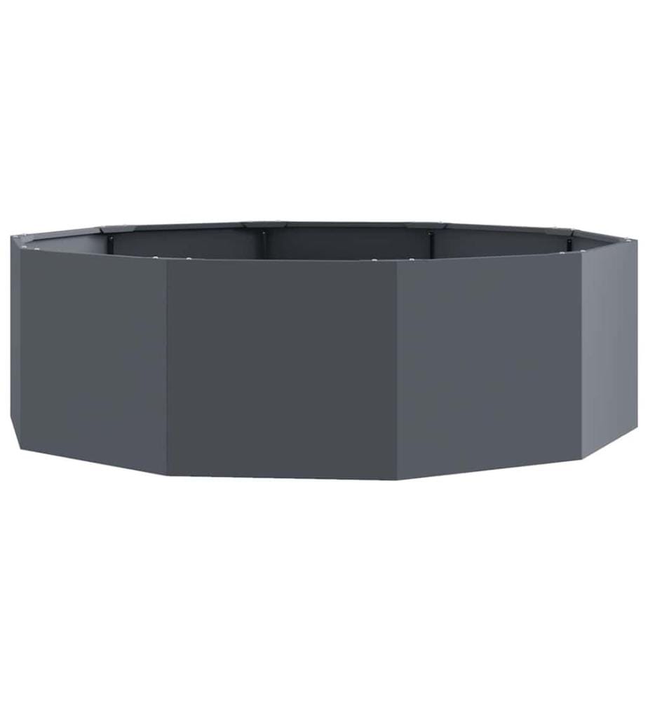 vidaXL Jardinière Anthracite 120 x 120 x 35 cm Acier