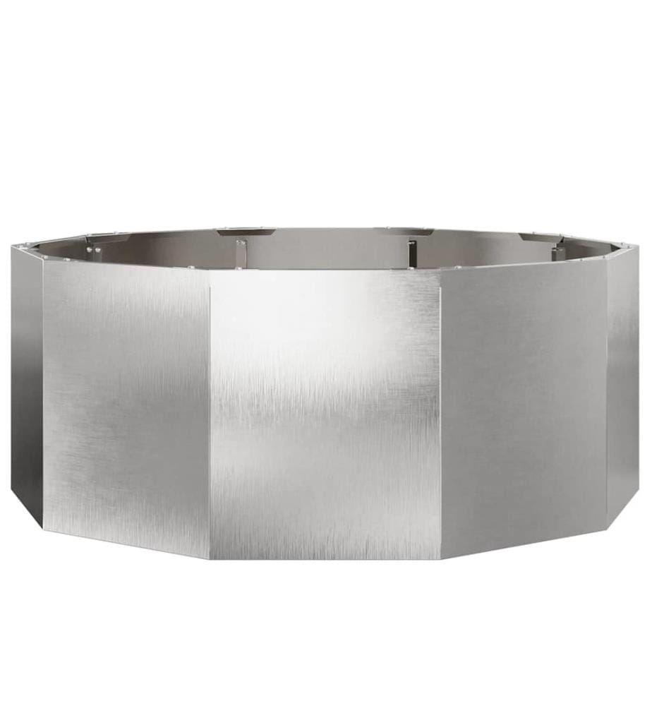 vidaXL Jardinière Argent 90 x 90 x 35 cm Acier inoxydable