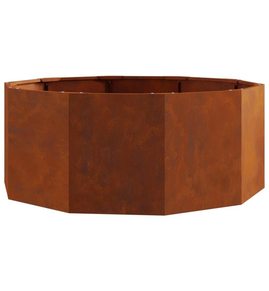 vidaXL Jardinière Rouillé 90 x 90 x 35 cm