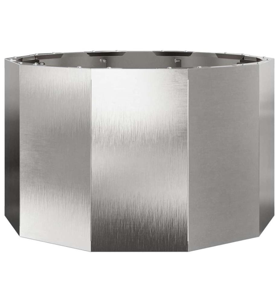vidaXL Pflanzkübel Silber 60 x 60 x 35 cm Edelstahl