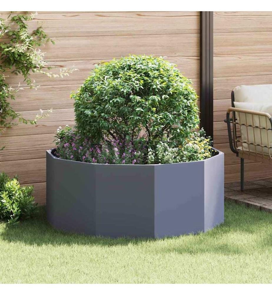 vidaXL Jardinière Anthracite 120 x 120 x 50 cm Acier