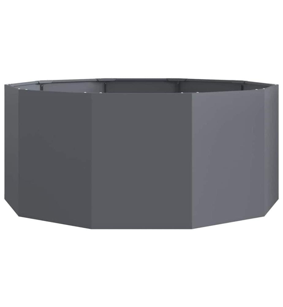 vidaXL Jardinière Anthracite 120 x 120 x 50 cm Acier