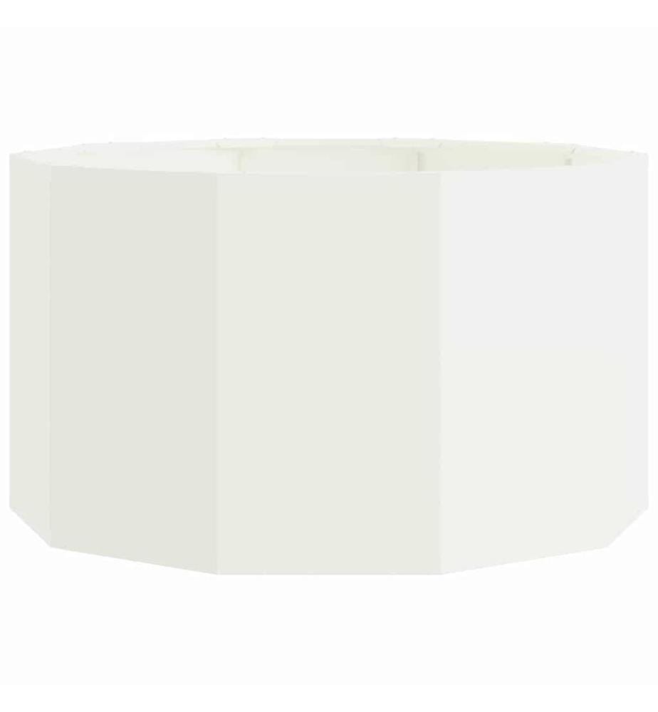 vidaXL Jardinière Blanc 90 x 90 x 50 cm Acier