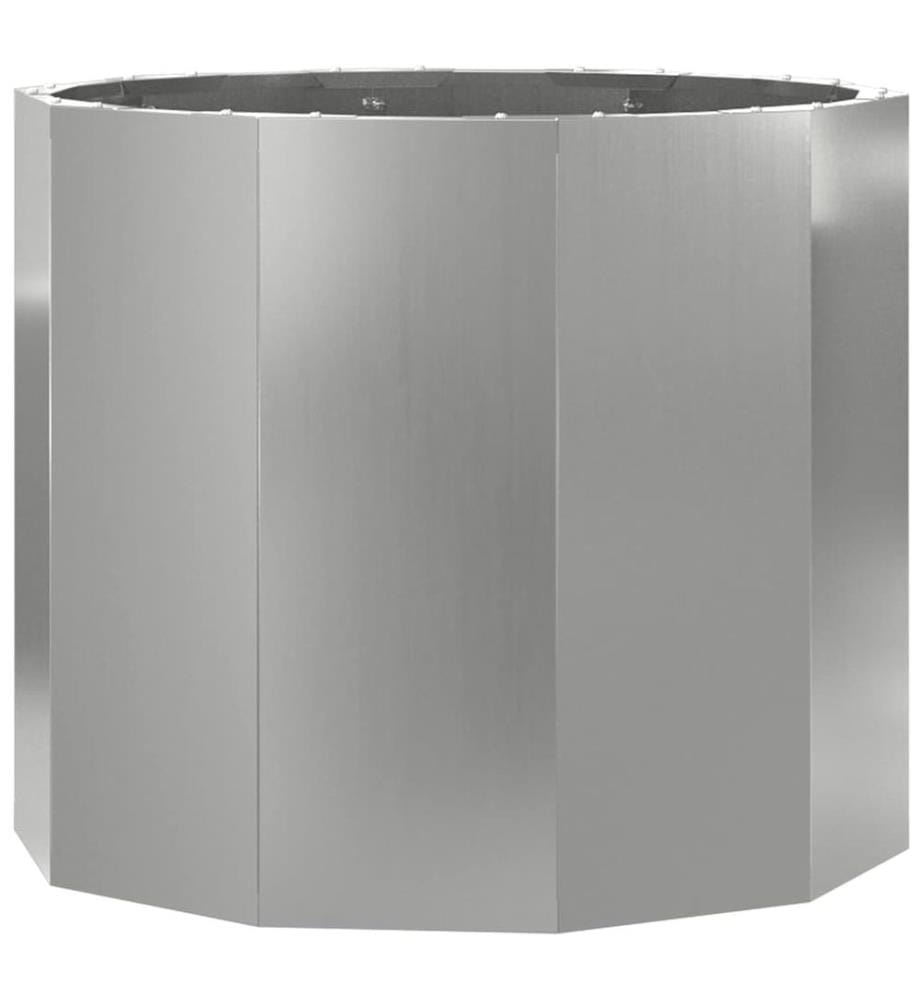vidaXL Jardinière Argent 60 x 60 x 50 cm Acier galvanisé