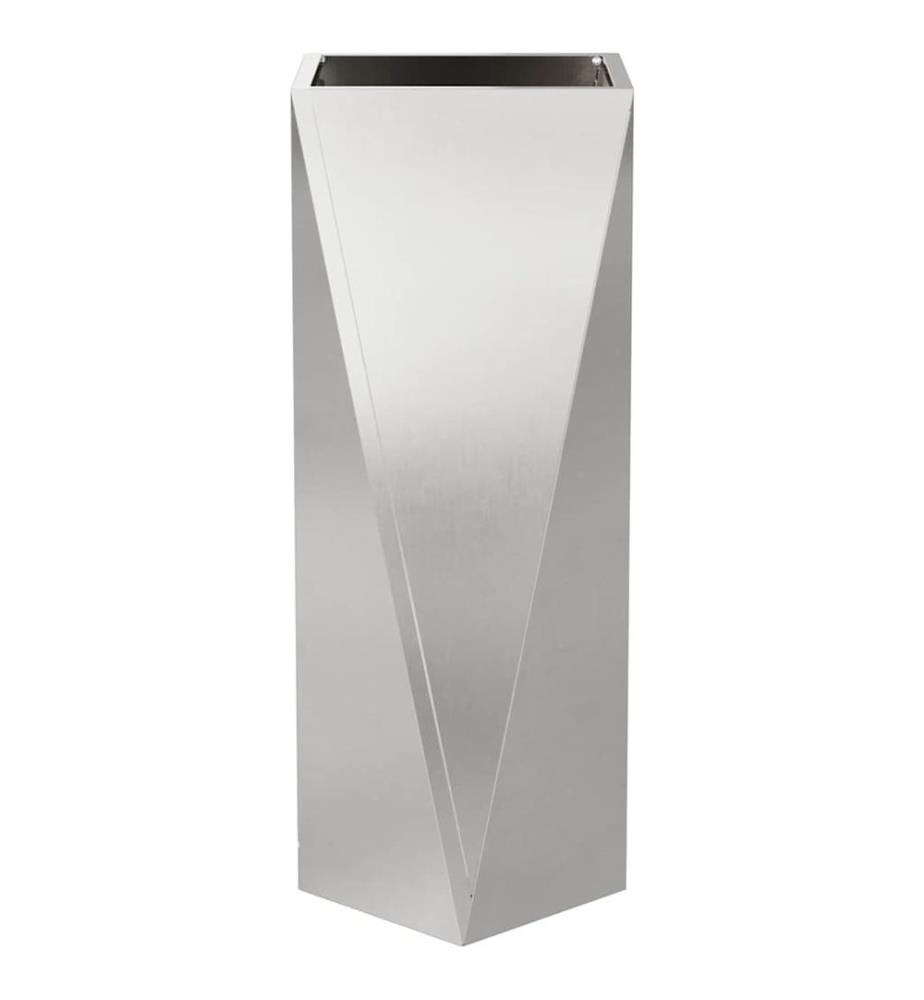 vidaXL Pflanzkübel Silber 30 x 30 x 75 cm Edelstahl