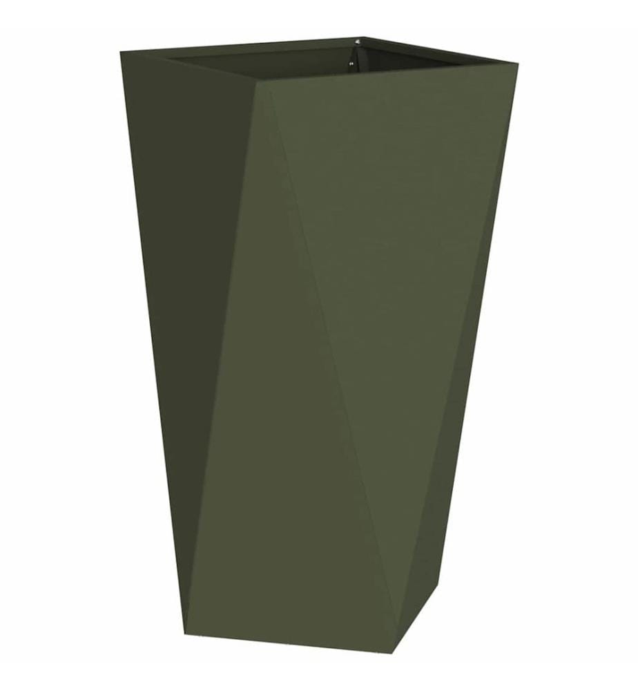 vidaXL Jardinière Vert olive 40 x 40 x 75 cm Acier