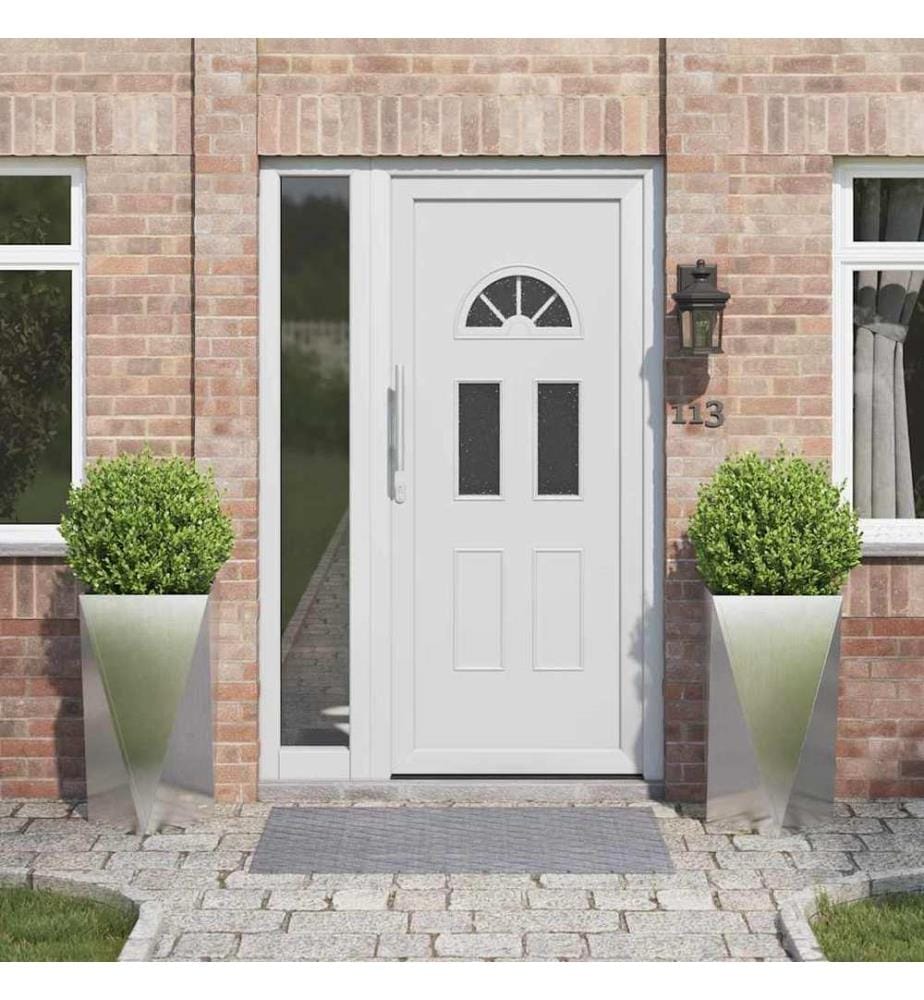vidaXL Jardinière 2 pcs Argent 40 x 40 x 75 cm Acier inoxydable
