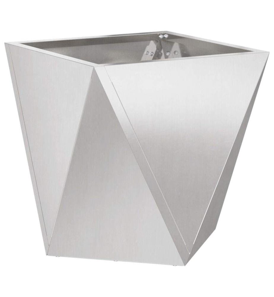 vidaXL Jardinière 2 pcs Argent 30 x 30 x 30 cm Acier inoxydable