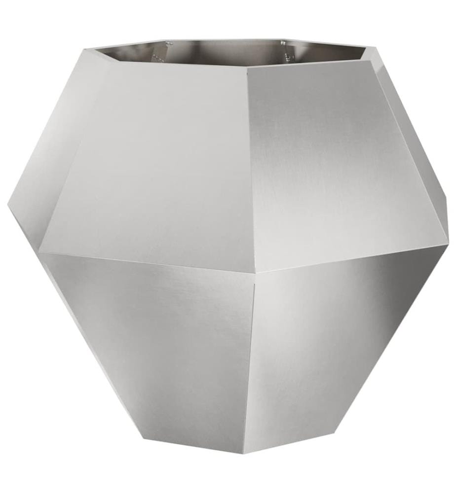 vidaXL Pflanzkübel Silber 100 x 100 x 80 cm Edelstahl