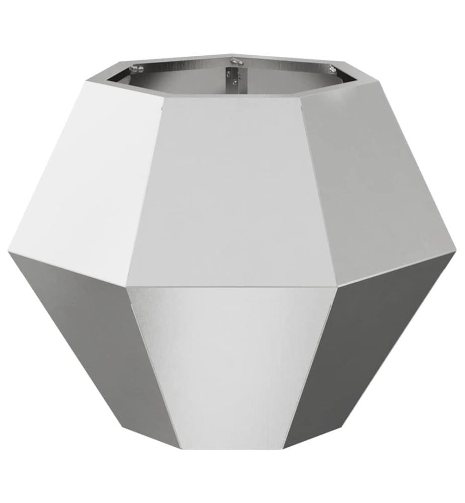 vidaXL Jardinière Argent 50 x 50 x 40 cm Acier inoxydable