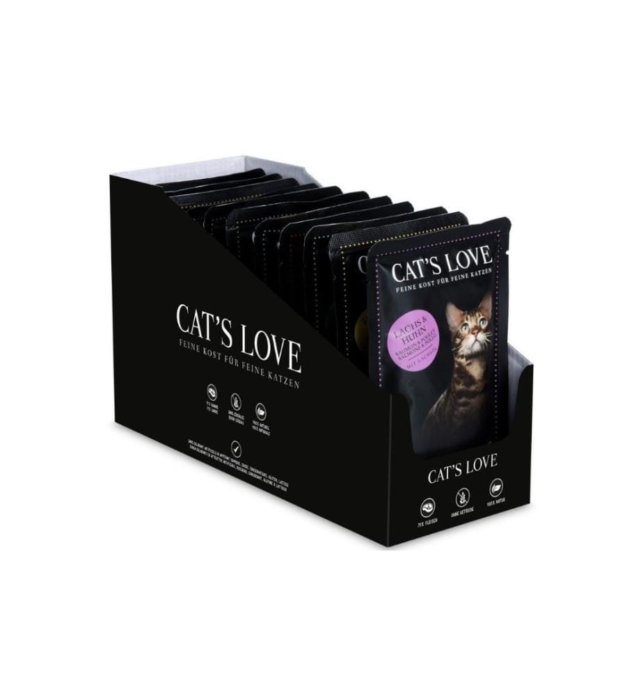 CAT'S LOVE - Nassfutter Adult Multipack, 12 x 85 g