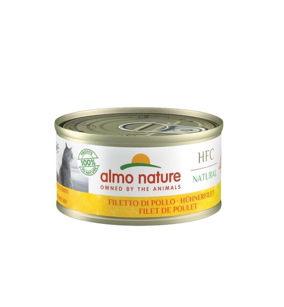 ALMO NATURE - Nassfutter HFC Natural Hühnerfilet, 24 x 70 g