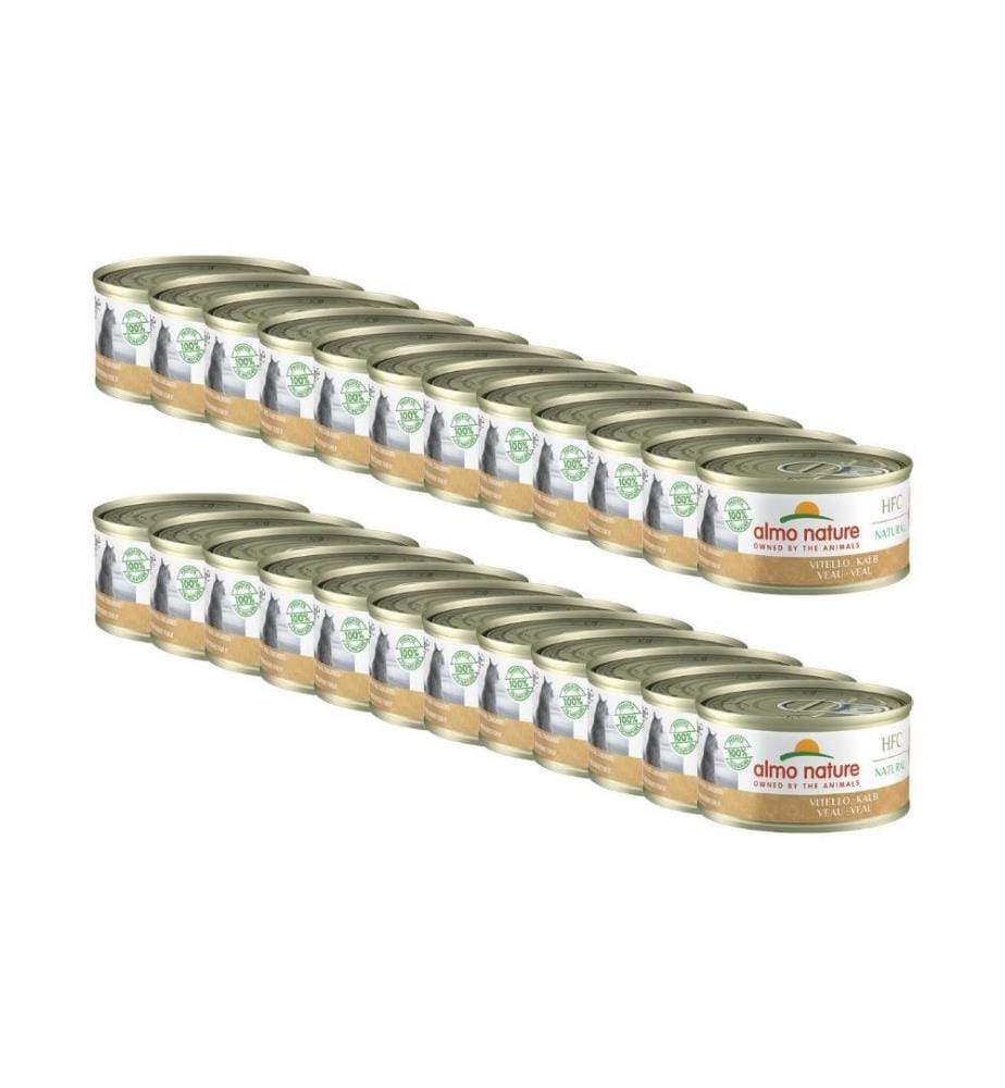 ALMO NATURE - Nassfutter HFC Natural Kalb, 24 x 70 g