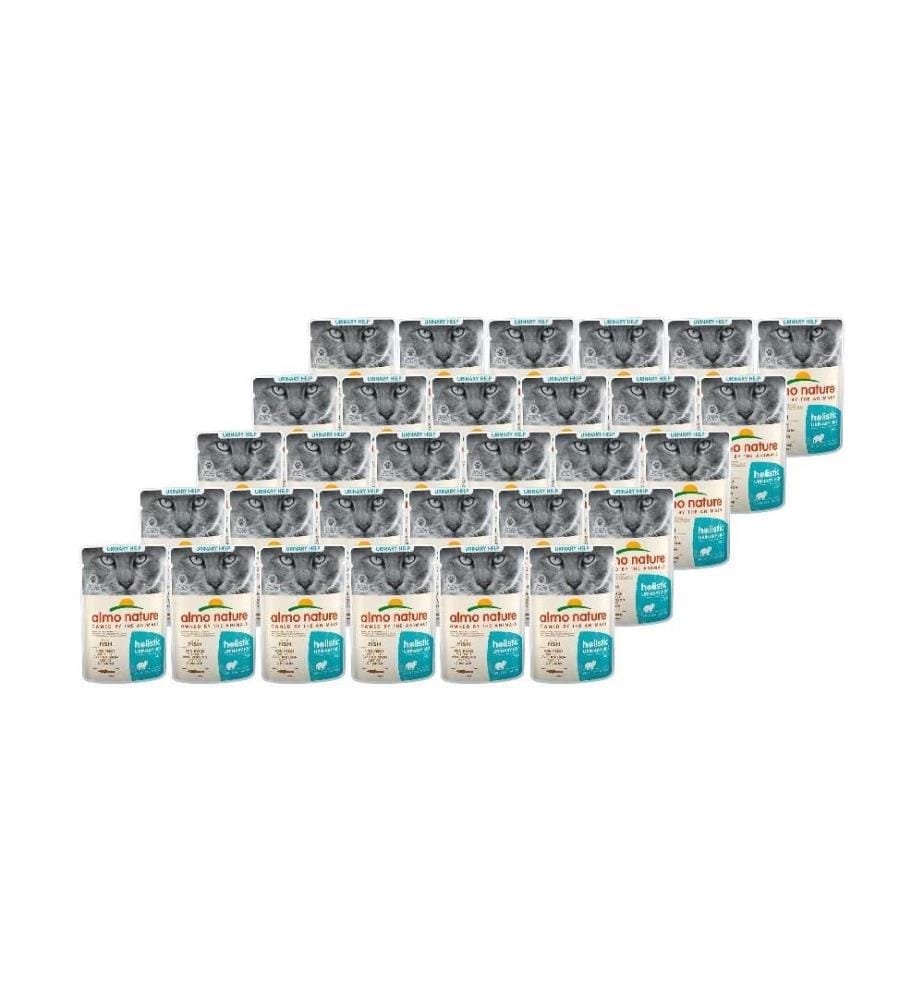 ALMO NATURE - Nassfutter Holistic Urinary Help mit Fisch, 30 x 70 g