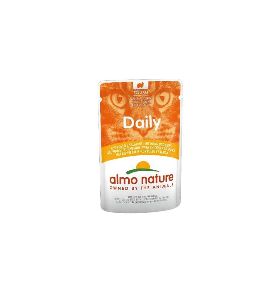 ALMO NATURE - Nassfutter Daily mit Huhn und Lachs, 30 x 70 g