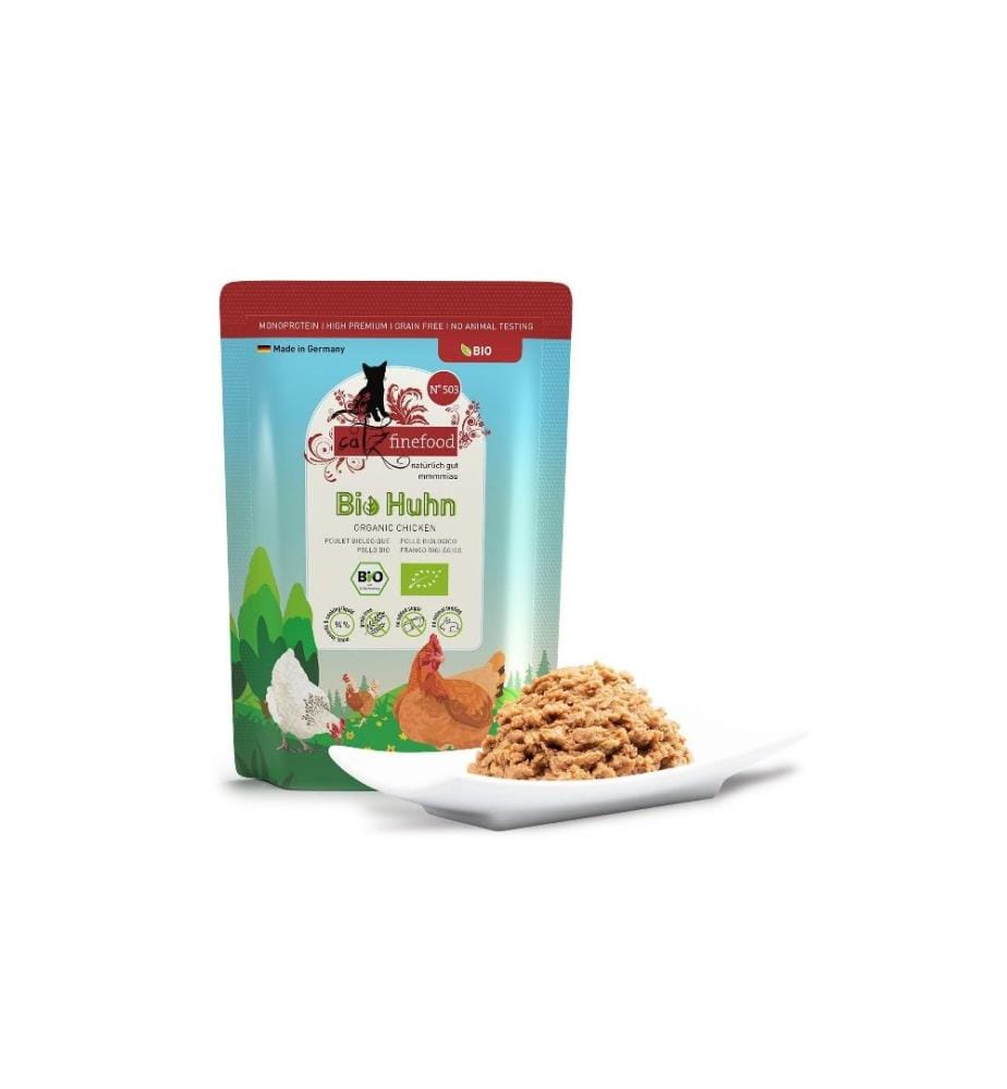 CATZ FINEFOOD - Nassfutter Bio No.503 Huhn, 85 g