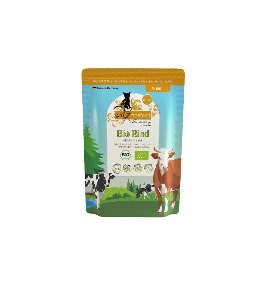 CATZ FINEFOOD - Nassfutter Bio No.507 Rind, 85 g
