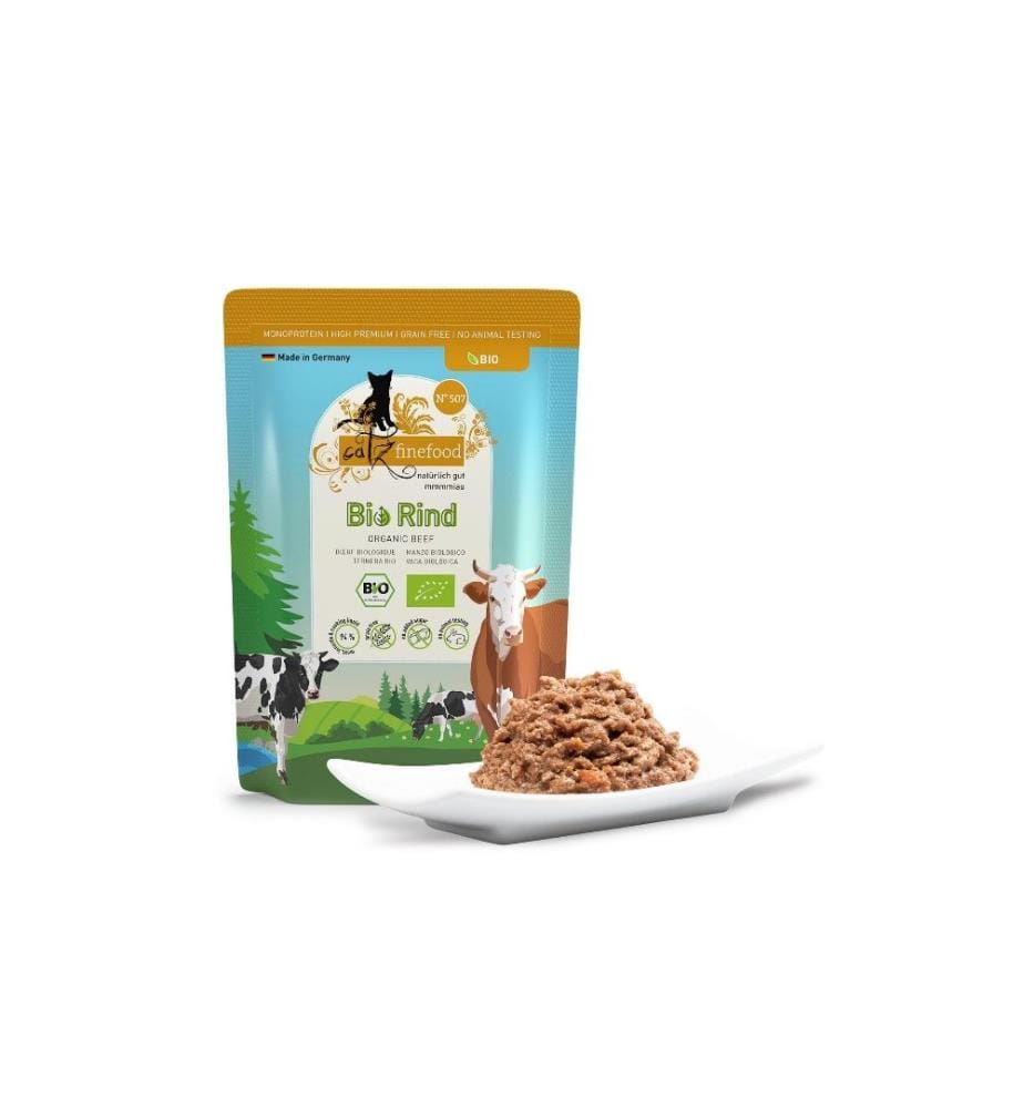 CATZ FINEFOOD - Nassfutter Bio No.507 Rind, 85 g