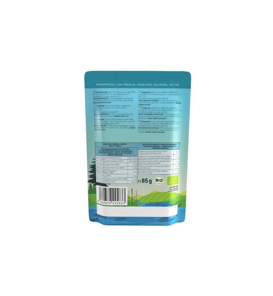 CATZ FINEFOOD - Nassfutter Bio No.513 Lachs, 85 g