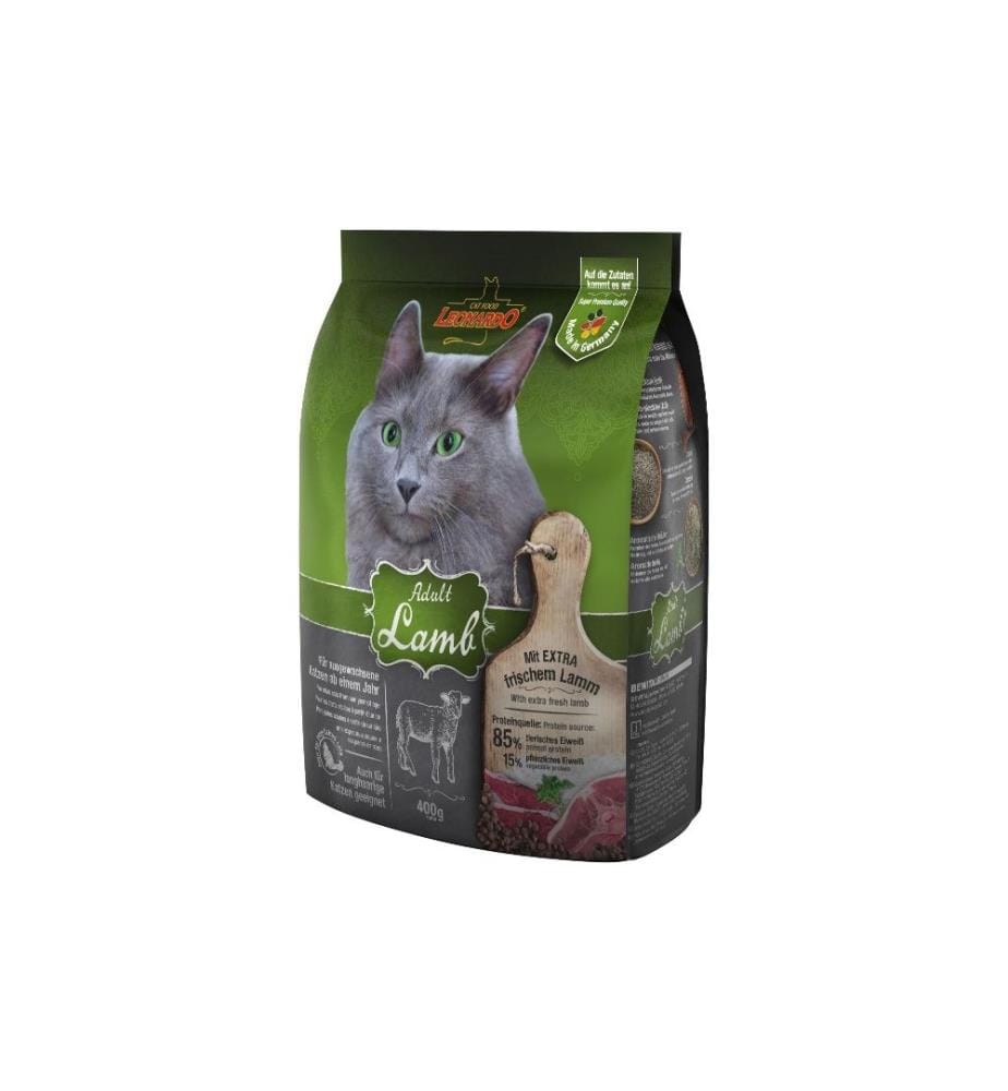 LEONARDO CAT FOOD - Trockenfutter Adult Lamm, 400 g