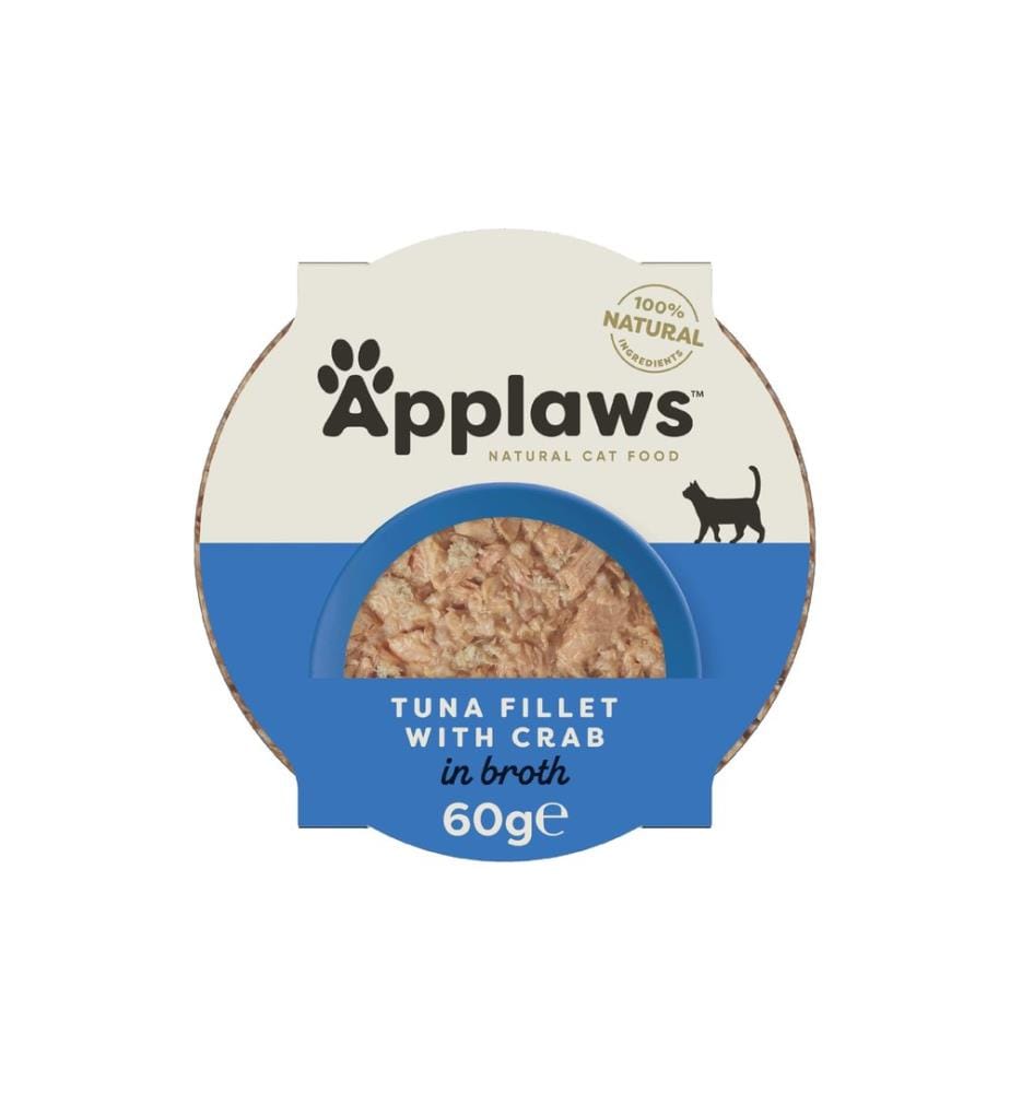 APPLAWS - Nassfutter Thunfischfilet und Krabbe 60 g