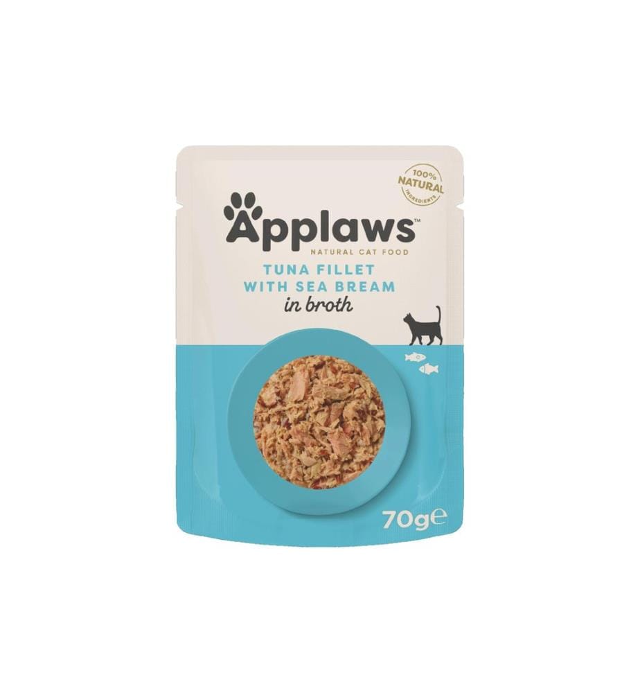 APPLAWS - Nassfutter Thunfischfilet und Dorade 70 g