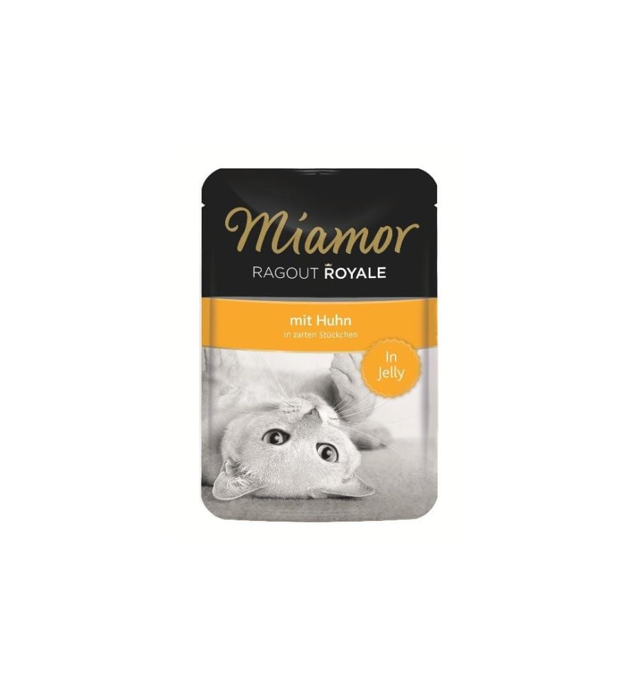 MIAMOR - Nassfutter Ragout Royale Huhn in Gelée, 22 x 100 g