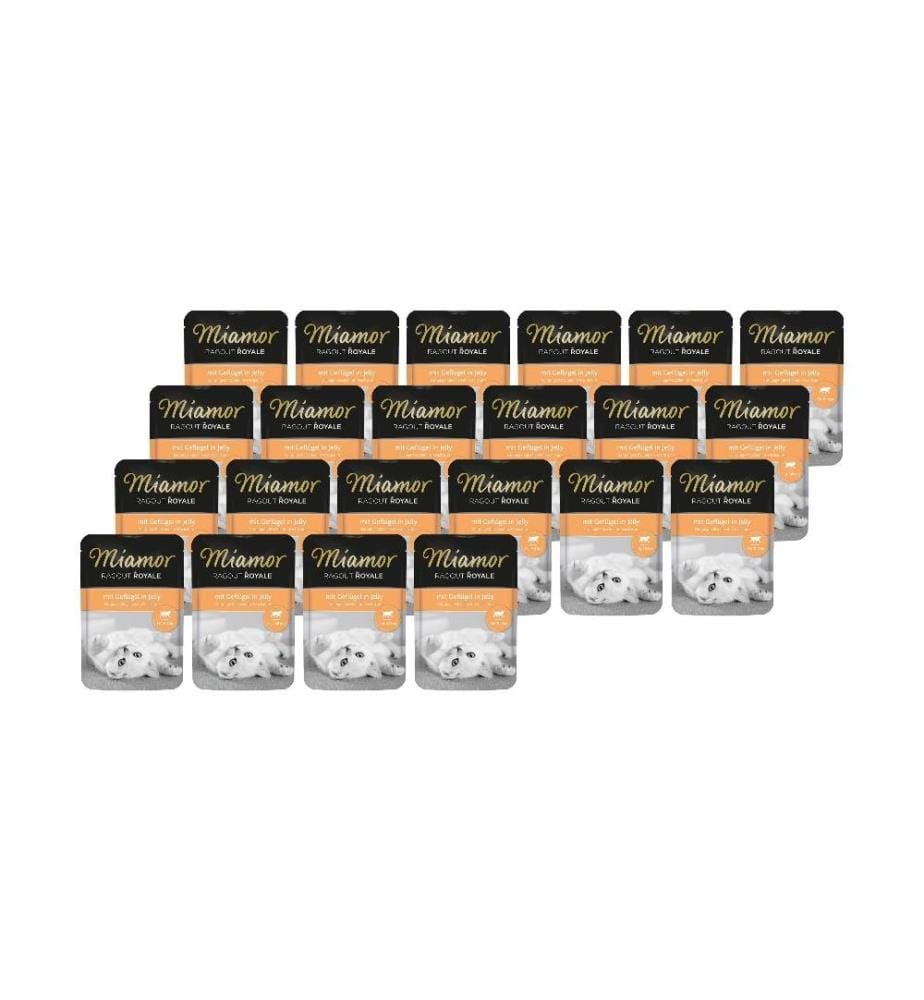 MIAMOR - Nassfutter Ragout Royale Kitten Geflügel Gelée, 22 x 100 g