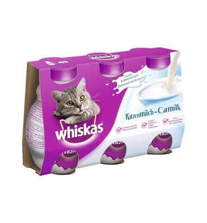 WHISKAS - Katzen-Snack CatMilk, 3 x 200 ml