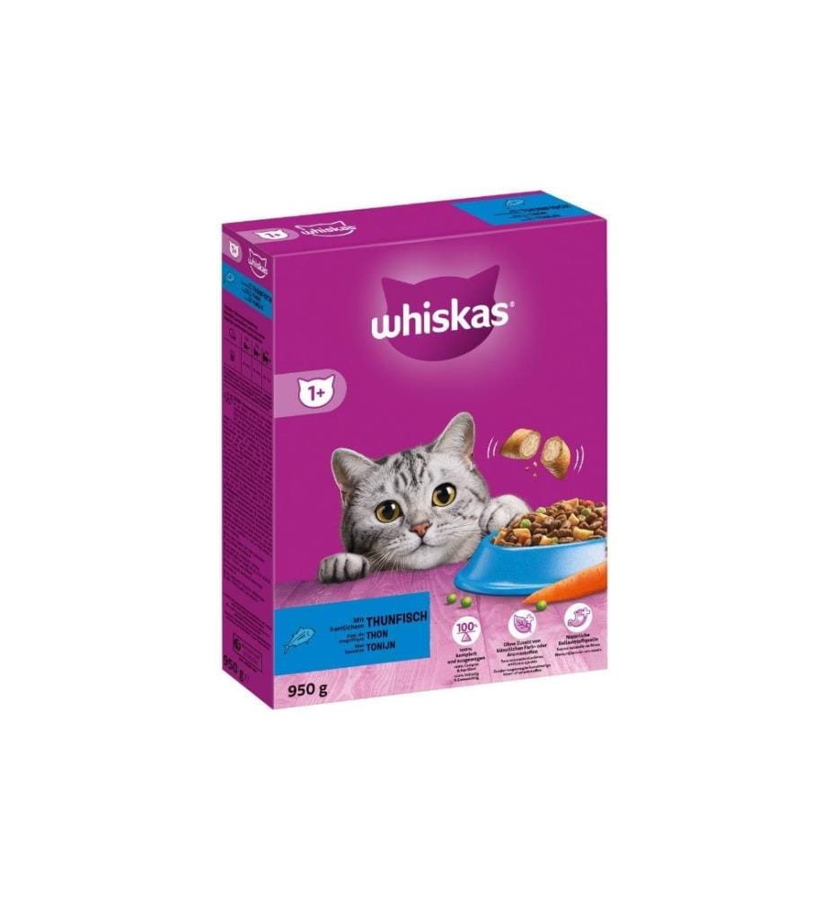 WHISKAS - Alimentation sèche Adulte Thon, 950 g